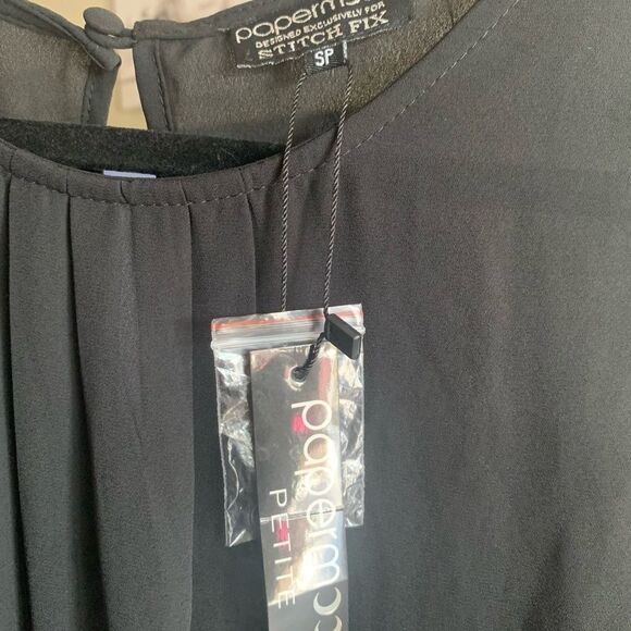 PAPERMOON Designed for Stitch Fix Chiffon Short Sleeve Blouse - Picture 8 of 11